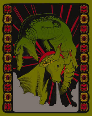 Acquisition, 2022, sketch for a future relief print, class work